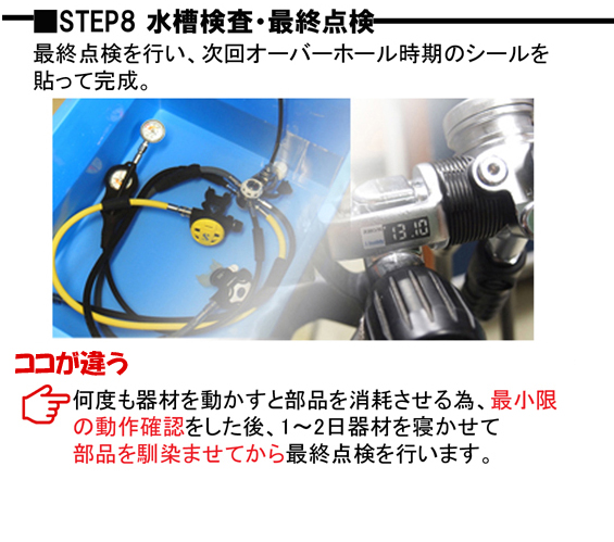 STEP8 水槽検査・最終点検